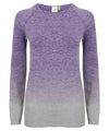 Women's seamless fade out long sleeve top