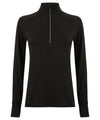 Women's long-sleeved ¼ zip top