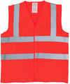 Flame-retardant hi-vis sleeveless waistcoat (HVW100FR)