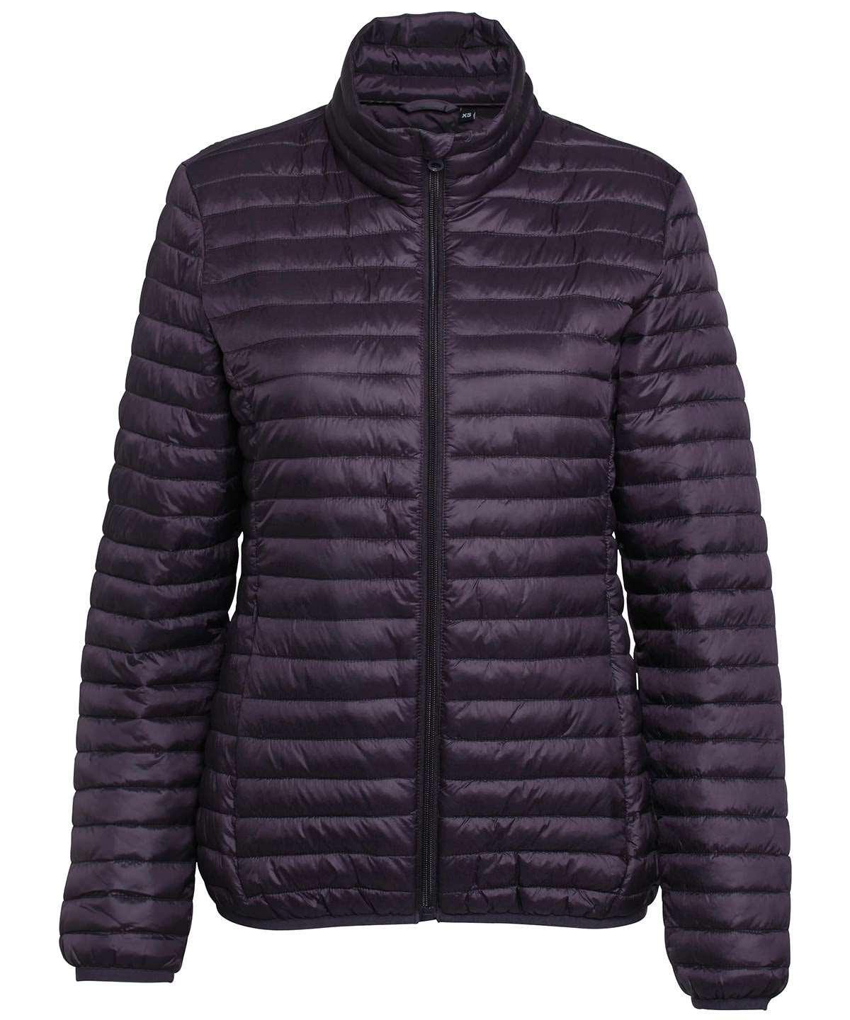 Aubergine* - Women's tribe fineline padded jacket Jackets 2786 Alfresco Dining, Jackets & Coats, Must Haves, Padded & Insulation, Padded Perfection, Rebrandable, Women's Fashion Schoolwear Centres