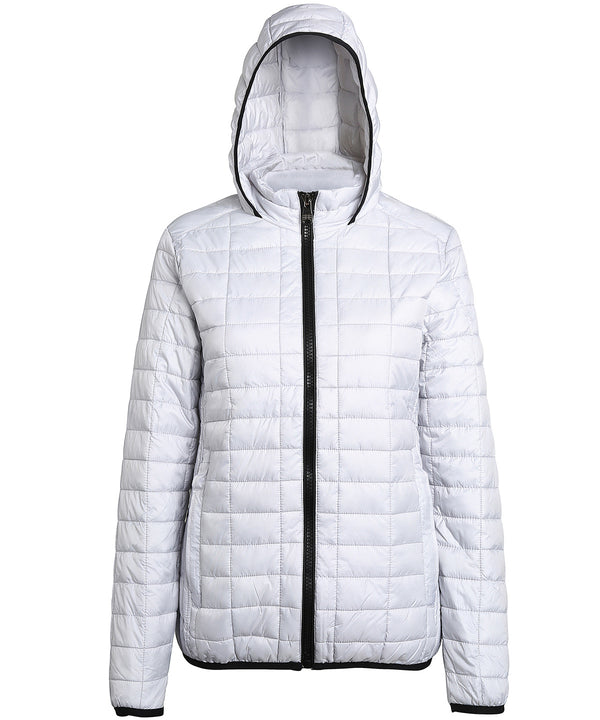 Women's honeycomb hooded jacket
