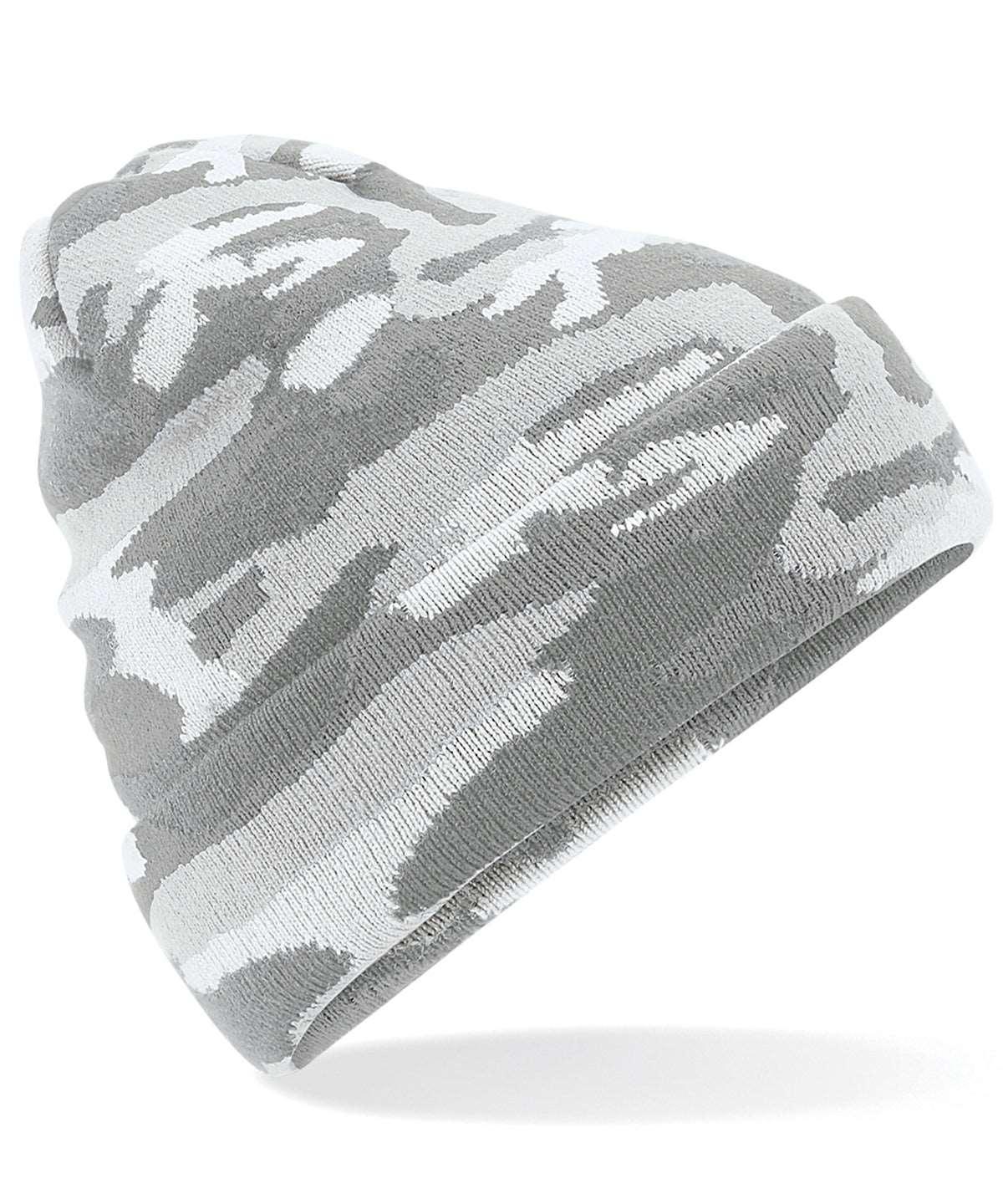 Arctic Camo - Camo cuffed beanie Hats Beechfield Camo, Headwear, Winter Essentials Schoolwear Centres