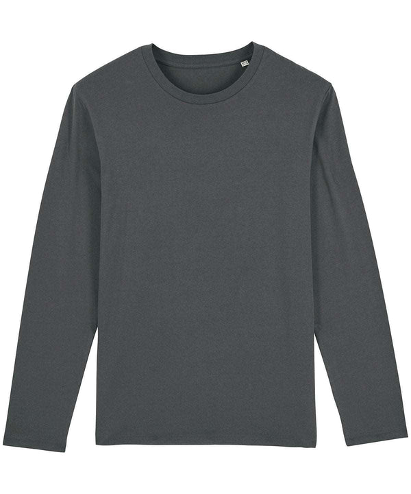 Anthracite - Stanley Shuffler iconic long sleeve t-shirt (STTM560) T-Shirts Stanley/Stella Exclusives, Must Haves, Organic & Conscious, Plus Sizes, T-Shirts & Vests Schoolwear Centres