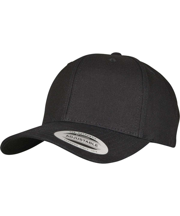 Black - 6-panel curved metal snap (7708MS) Caps Flexfit by Yupoong Camo, Headwear Schoolwear Centres