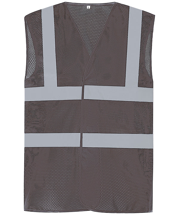 Top cool open mesh 2-band-and-braces waistcoat (HVW120)