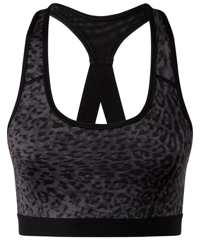 TriDri® performance animal printed bra (medium impact)
