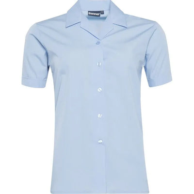 Short Sleeve Revere Blouses - Twin Packs