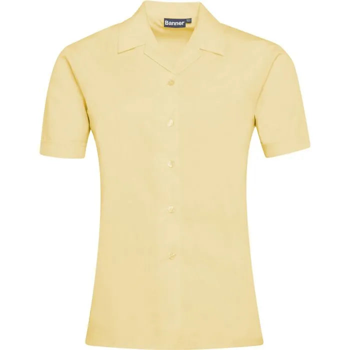 Short Sleeve Revere Blouses - Twin Packs
