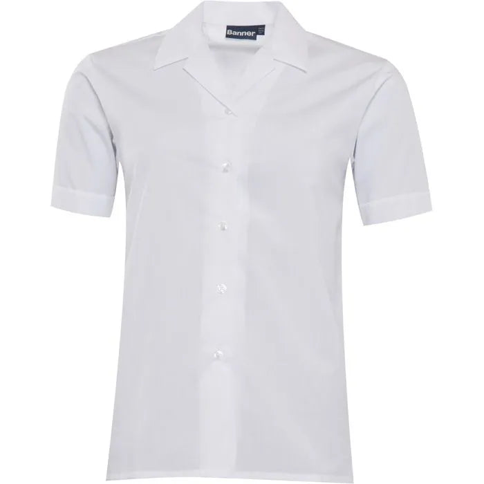 Short Sleeve Revere Blouses - Twin Packs