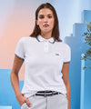 Women's classic fit tipped polo