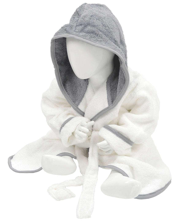 Aqua Blue/Lime Green - ARTG® Babiezz® hooded bathrobe Robes A&R Towels Baby & Toddler, Gifting & Accessories, Homewares & Towelling, Must Haves Schoolwear Centres