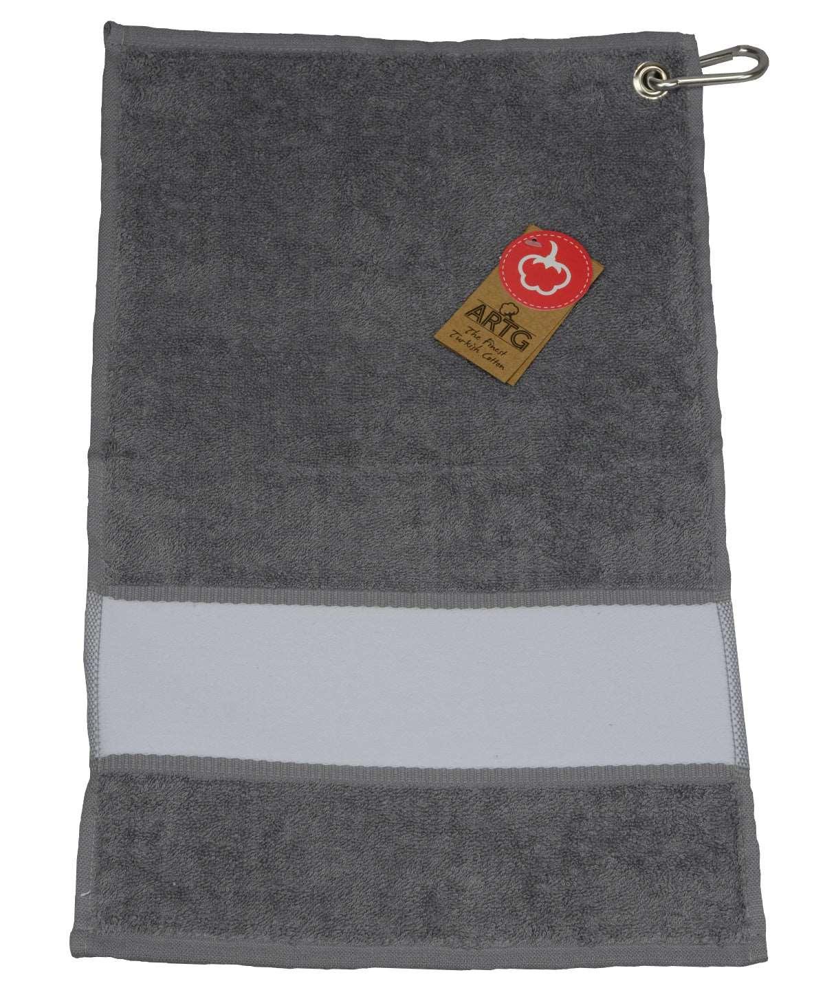 Anthracite Grey - ARTG® SUBLI-Me® golf towel Towels A&R Towels Homewares & Towelling, New For 2021, New Products – February Launch, New Styles For 2021, Rebrandable Schoolwear Centres