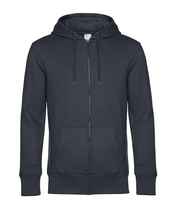 Asphalt - B&C KING Zipped Hood Hoodies B&C Collection Freshers Week, Hoodies, New Colours for 2023, New For 2021, New Products – February Launch, New Styles For 2021 Schoolwear Centres