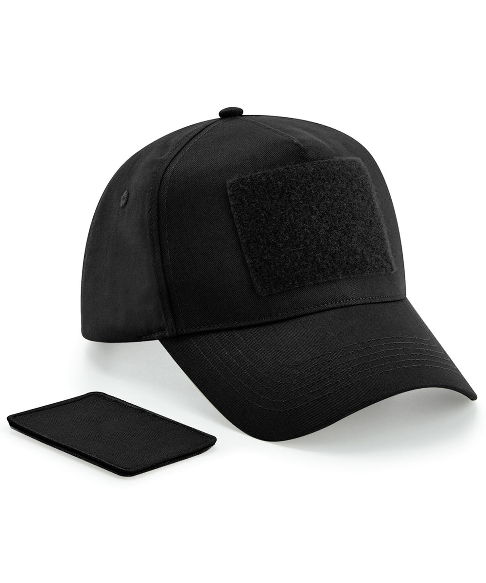 Black - Removable patch 5-panel cap – Schoolwear Centres