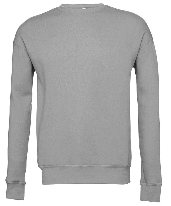 Athletic Heather - Unisex drop shoulder fleece Sweatshirts Bella Canvas Must Haves, New Colours For 2022, New Colours for 2023, Rebrandable, Sweatshirts, Working From Home Schoolwear Centres