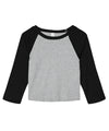 Women’s micro rib 3/4 raglan baby t-shirt