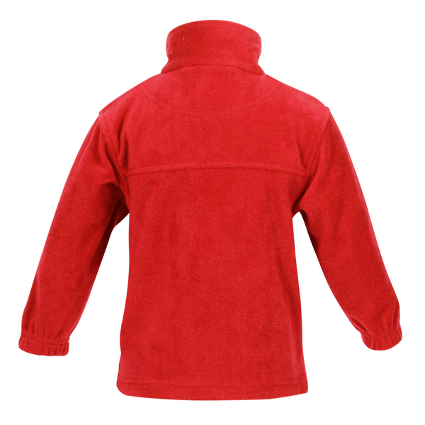 Barons Court Primary School Uniform | Red Fleece Jacket with School Logo - Schoolwear Centres | School Uniforms near me