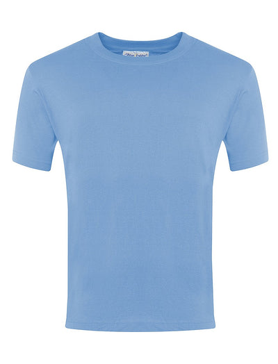 Castledon School | P E T-Shirts (Navy Blue | Sky) with School Logo - Schoolwear Centres | School Uniforms near me