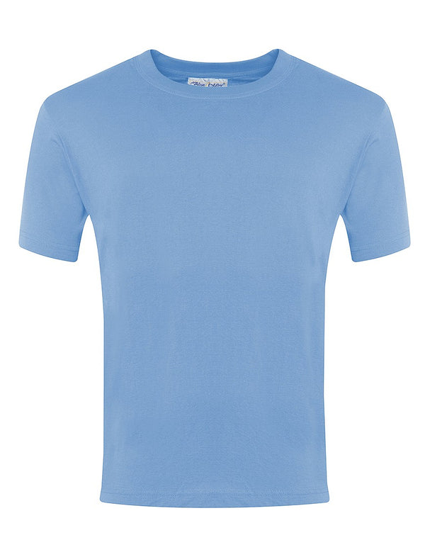 Castledon School | P E T-Shirts (Navy Blue | Sky) with School Logo ...