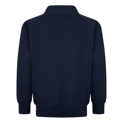 Chalkwell Hall School | Navy Blue Sweat Cardigan with School Logo