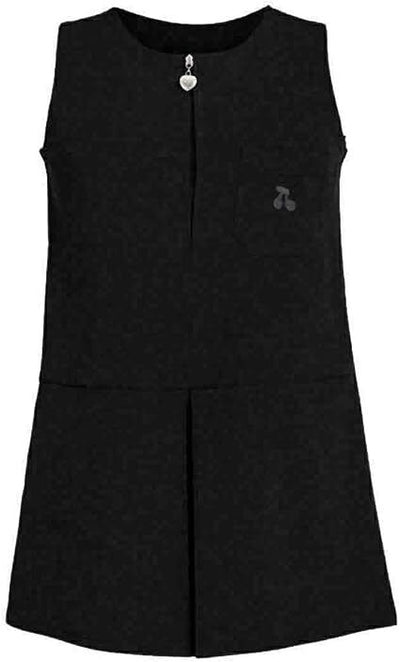 Cherry-Pocket-Pinafore-Heart-Zip | Grey | Black  | Navy Blue | Brown | Bottle - Schoolwear Centres | School Uniforms near me