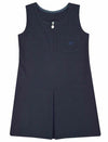 Cherry-Pocket-Pinafore-Heart-Zip | Grey | Black  | Navy Blue | Brown | Bottle - Schoolwear Centres | School Uniform Centres