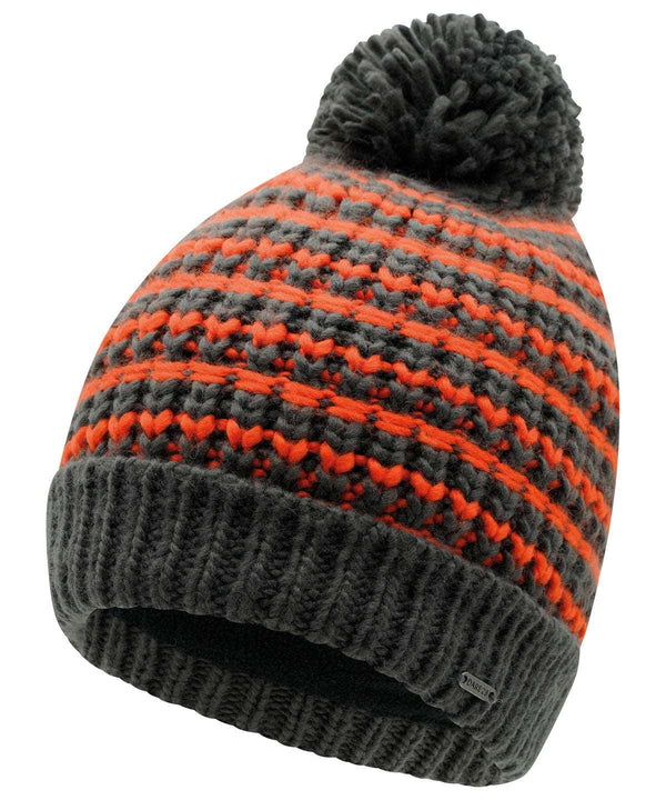 Amber Glow/Ebony Grey - Headstart fleece- lined beanie Hats Dare 2B New For 2021, New In Autumn Winter, New In Mid Year, Seasonal Styling, Winter Essentials Schoolwear Centres