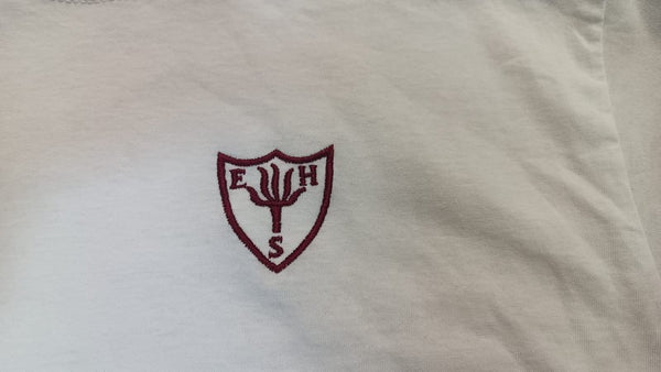 Earls Hall Primary School White P E T-Shirt with School Logo - Schoolwear Centres | School Uniforms near me