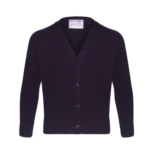 Eversley Primary Navy Knitted Cardigan / School Logo