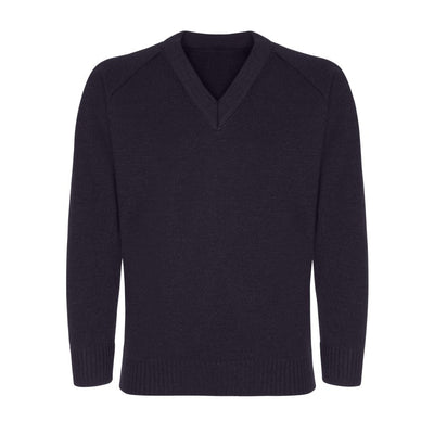 Eversley Primary Navy V-neck Knitted Jumper / School Logo - Schoolwear Centres | School Uniforms near me