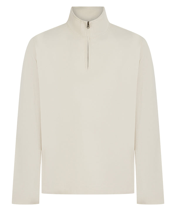 Premium piqué 1/4-zip top