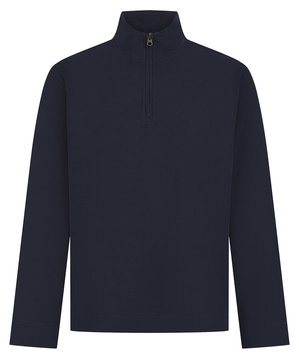 Premium piqué 1/4-zip top
