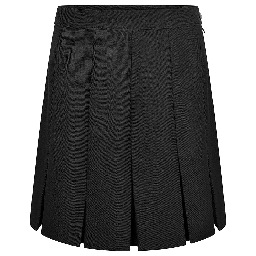 Stitched Down Box Pleat Skirts / Standard Length | Black | Navy | Grey - Schoolwear Centres | School Uniforms near me