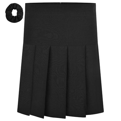 Stretch Pleated Skirts Standard Length | Black | Navy | Grey - Schoolwear Centres | School Uniforms near me