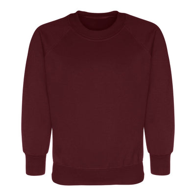 Hamstel Junior School Uniform | Maroon R-neck Sweatshirts | with School Logo - Schoolwear Centres | School Uniforms near me