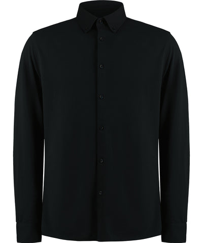 Long sleeve Superwash® 60° piqué shirt (tailored fit)