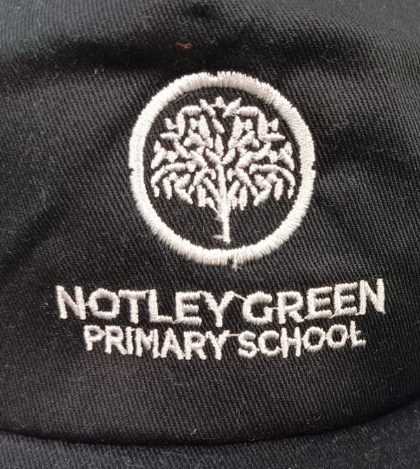 Notley Green Primary School Uniform | Black Baseball Cap with School Logo