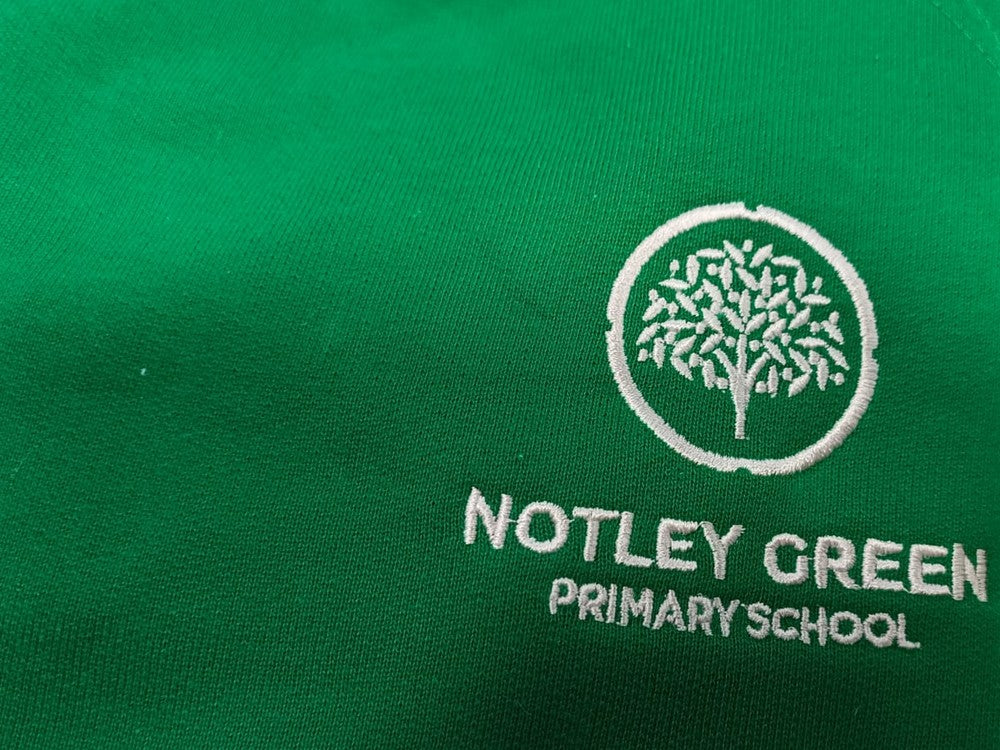 Notley Green Primary School Uniform | Emerald Sweatshirt Jumper with School Logo