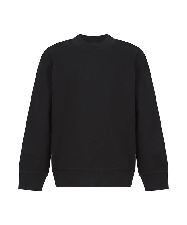 Kids sustainable fashion curved hem sweatshirt