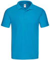 Azure Blue - Original polo Polos Fruit of the Loom Must Haves, New For 2021, New Styles For 2021, Polos & Casual Schoolwear Centres