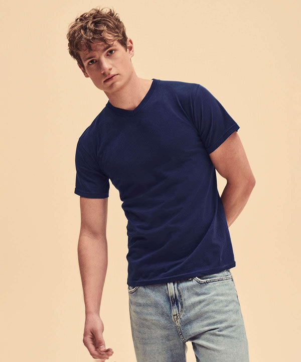 Azure Blue - Valueweight v-neck T T-Shirts Fruit of the Loom Must Haves, T-Shirts & Vests Schoolwear Centres