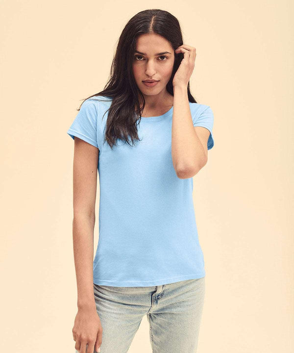 Azure Blue - Women's valueweight T T-Shirts Fruit of the Loom Must Haves, T-Shirts & Vests Schoolwear Centres