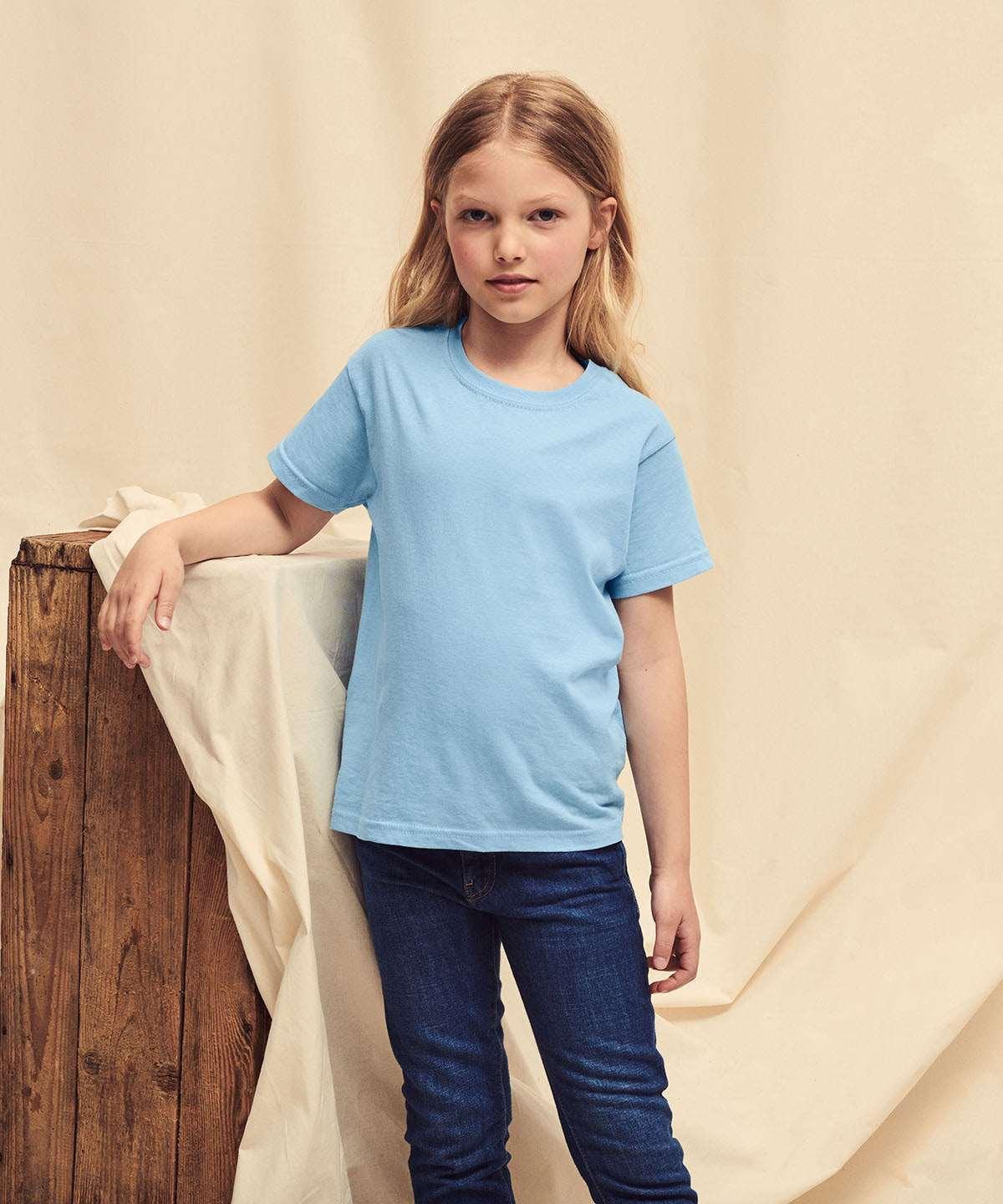 Azure Blue - Kids original T T-Shirts Fruit of the Loom Junior, Must Haves, T-Shirts & Vests Schoolwear Centres