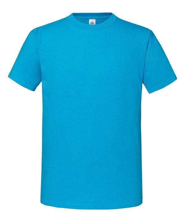 Azure Blue - Ringspun premium T T-Shirts Fruit of the Loom Must Haves, New Colours for 2023, Safe to wash at 60 degrees, T-Shirts & Vests, Tees safe to wash at 60 degrees Schoolwear Centres