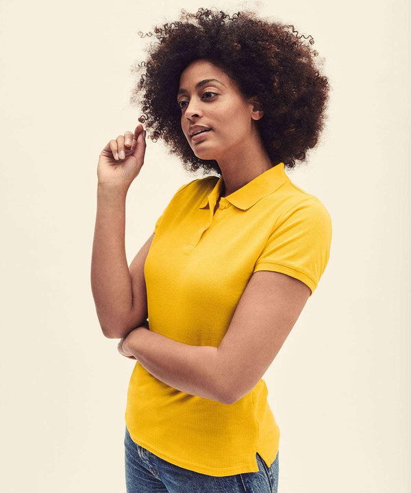 Ash - Women's premium polo Polos Fruit of the Loom Fruit of the Loom Polos, Must Haves, New Colours For 2022, Polos & Casual, Raladeal - Recently Added Schoolwear Centres