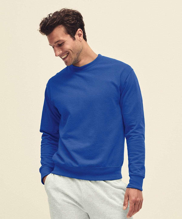 Azure Blue - Lightweight set-in sweatshirt Sweatshirts Fruit of the Loom Sweatshirts Schoolwear Centres