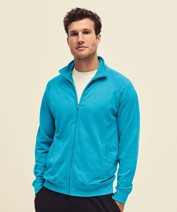 Azure Blue - Lightweight sweatshirt jacket Sweatshirts Fruit of the Loom Raladeal - Recently Added, Sweatshirts Schoolwear Centres