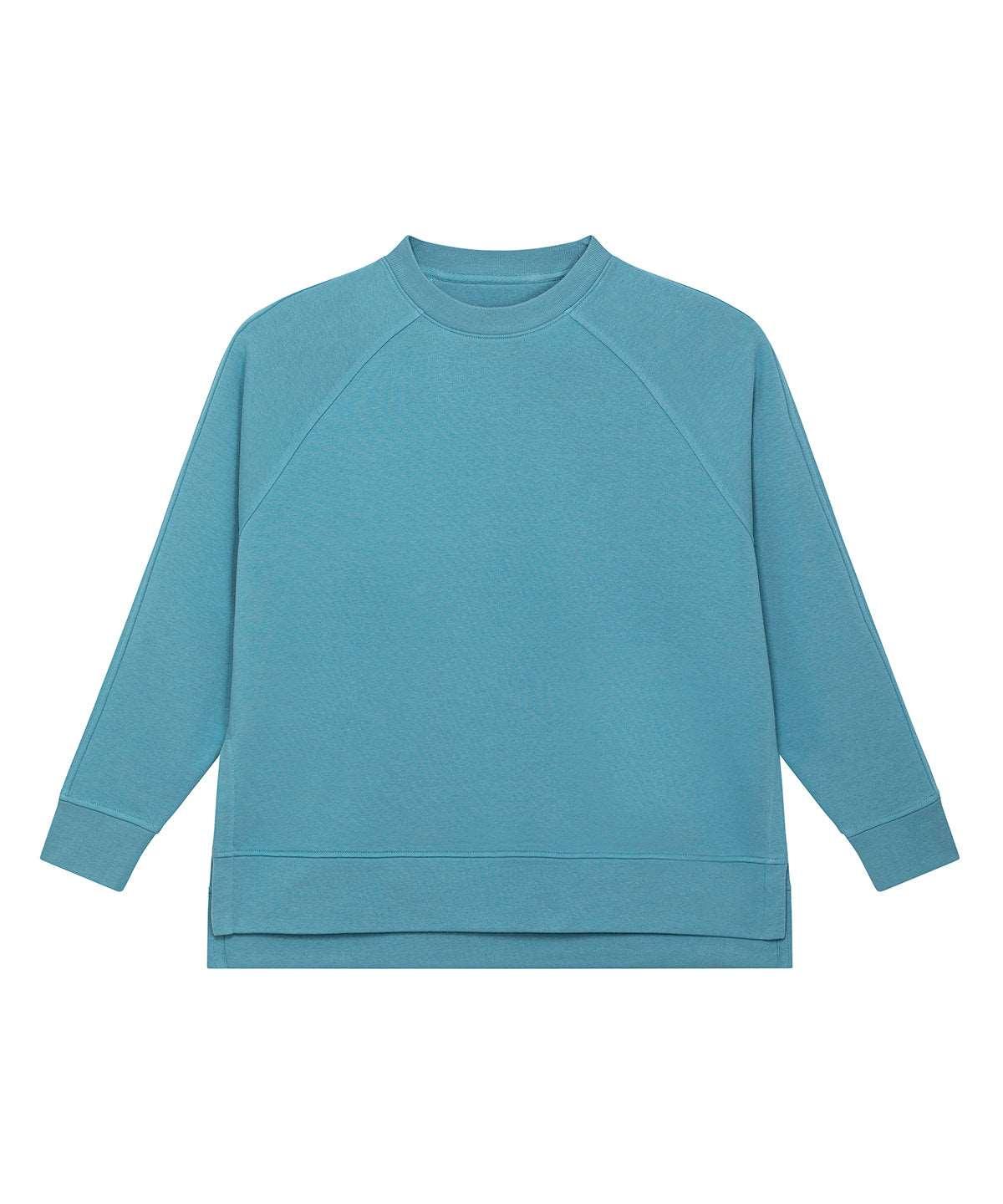 Atlantic Blue - Stella Wilder women's oversized crew neck sweatshirt (STSW872) Sweatshirts Stanley/Stella Exclusives, Home Comforts, New Styles For 2022, Organic & Conscious, Oversized, Stanley/ Stella, Sweatshirts Schoolwear Centres