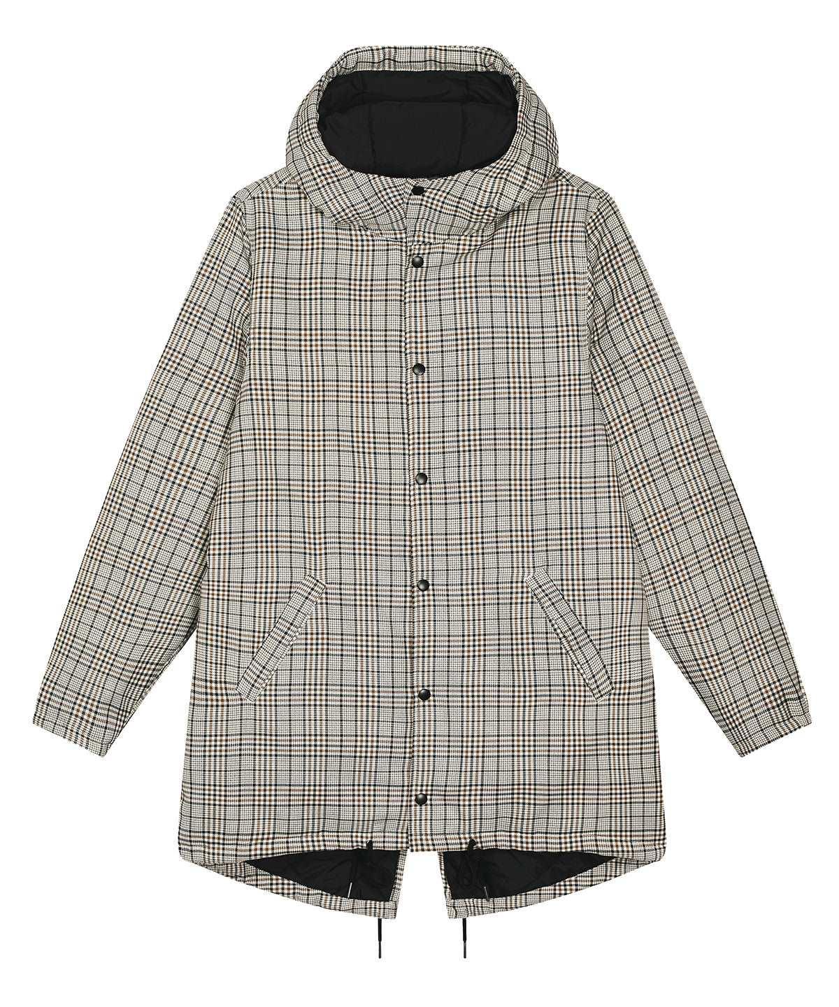 Beige Tweed Check - Unisex padded parka tweed jacket (STJU947) Jackets Stanley/Stella Jackets & Coats, New in, Organic & Conscious, Stanley/ Stella, Winter Essentials Schoolwear Centres