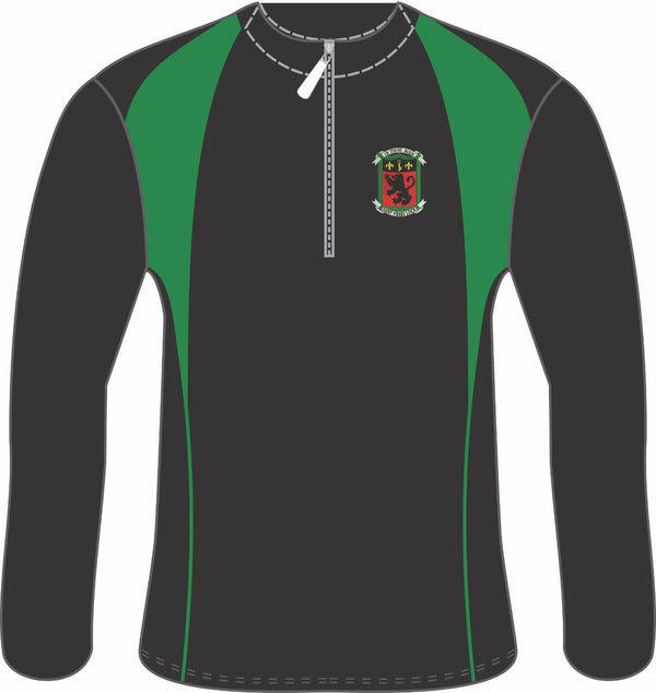 Saint Pierre School - Official New Tracksuit Top (Black Emerald Green) with School Logo